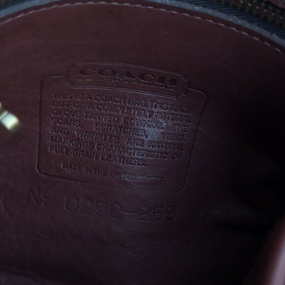 Vintage Coach CHRYSTIE Shoulder Bag Leather Brown Crossbody Bag - Picture 6 of 9